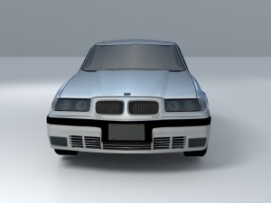 bmw 320i 1995 lowpoly 3D मॉडल