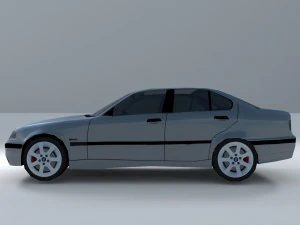 bmw 320i 1995 lowpoly 3D Model