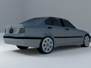 bmw 320i 1995 lowpoly 3D Model