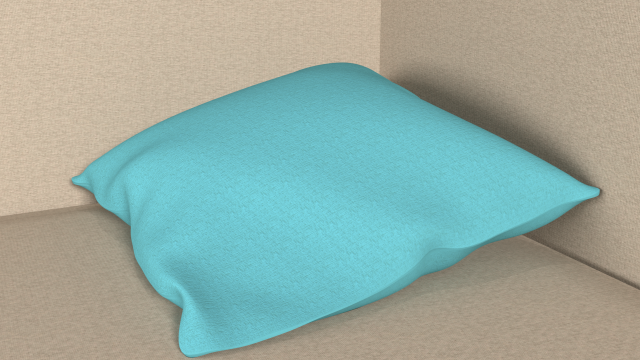 fabric pillow 3D Modell .c4d .max .obj .3ds .fbx .stl .blend