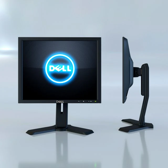 monitor dell p190st 3D Model .c4d .max .obj .3ds .fbx .stl .blend 