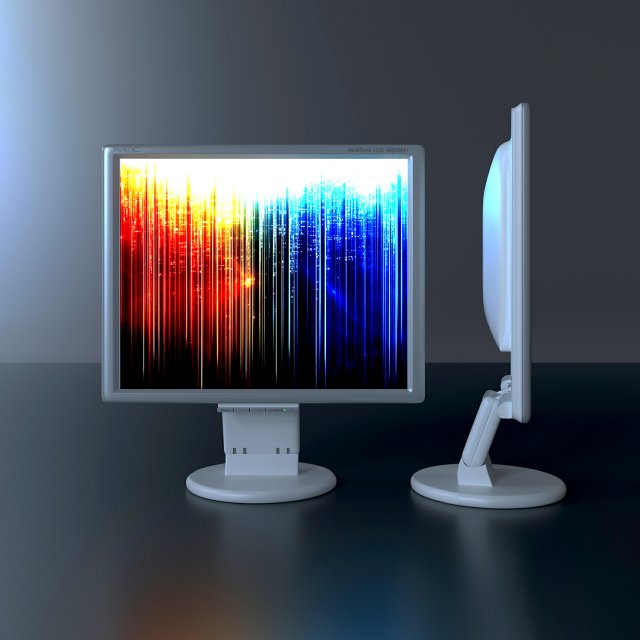 nec lcd195vxm -1 3D 模型 .c4d .max .obj .3ds .fbx .stl .blend 