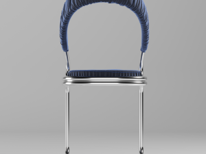 table and chair with upholstery 3D Model