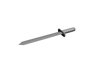 low poly sword Model 3D