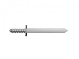 low poly sword 3D Model