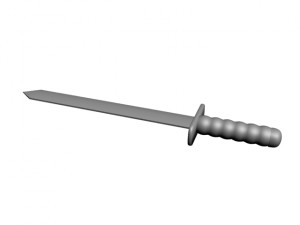 low poly sword 3D Model
