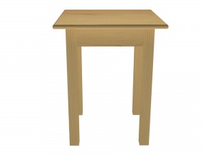 low poly stool Modello 3D
