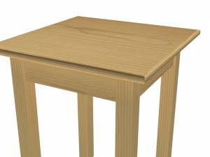 low poly stool Modello 3D