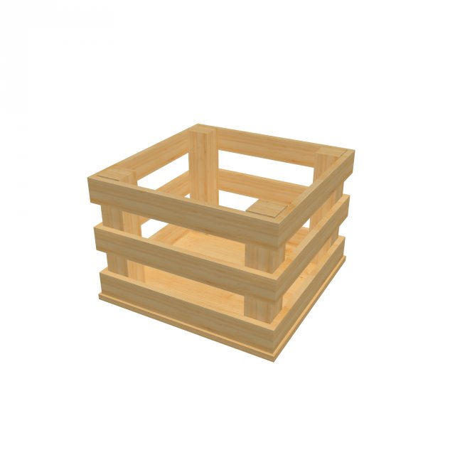 low poly box 3D Model .c4d .max .obj .3ds .fbx .stl .blend 