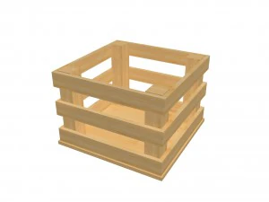 low poly box 3D Model