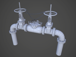 backflow prevention device water main 3D 模型
