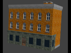 town house 3D 모델