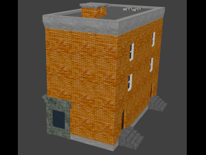 town house 3D 모델