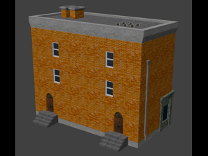 town house 3D 모델
