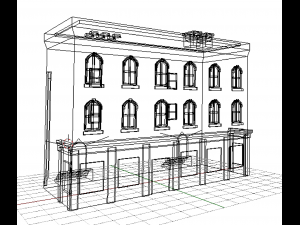 town house 3D 모델