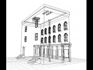 town house 3D Model