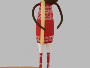 cartoon deer toy 3D मॉडल