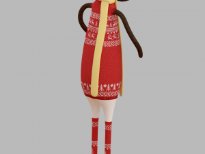 cartoon deer toy 3D मॉडल
