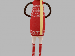 cartoon deer toy 3D मॉडल