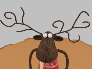 cartoon deer toy 3D मॉडल