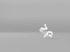 parkour and freerunning - roll animation 3D Model