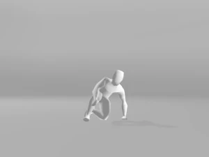 parkour and freerunning - roll animation 3D Model