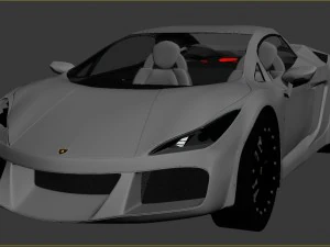 lamboghini aventador lp420p sportscar 3D Model