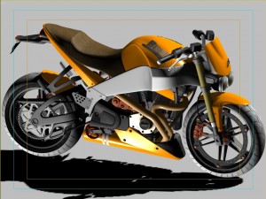 buell great motorcycle Modello 3D