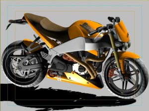 buell great motorcycle 3D Model