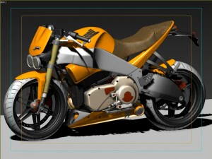 buell great motorcycle 3D Model