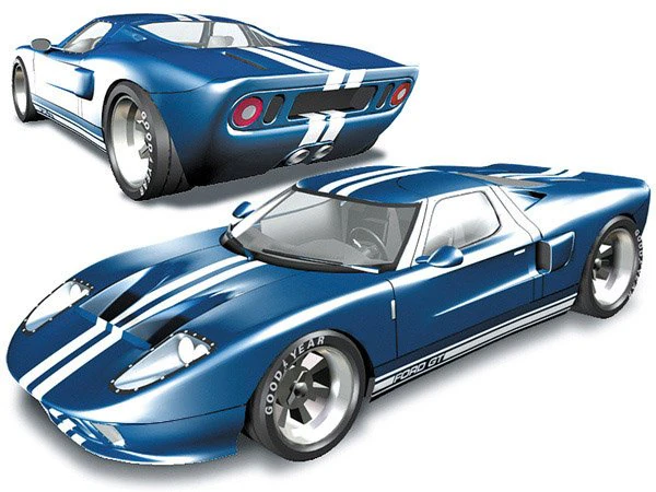 ford gt 40 car 3D Model .c4d .max .obj .3ds .fbx .stl .blend