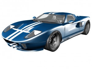 ford gt 40 car 3D Model