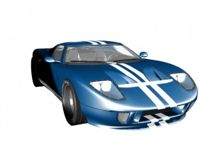 ford gt 40 car 3D Model