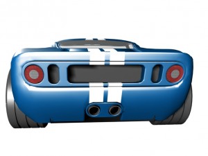 ford gt 40 car 3D Model