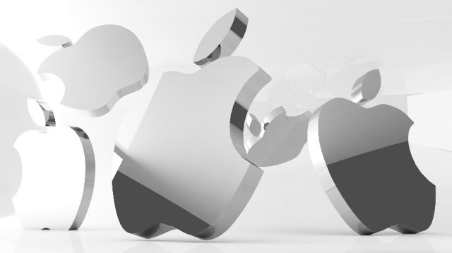 apple logo 3D Модель .c4d .max .obj .3ds .fbx .stl .blend