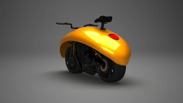 vw motorcycle concep 3D Model .c4d .max .obj .3ds .fbx .stl .blend 