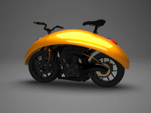 vw motorcycle concep 3D Model