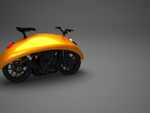 vw motorcycle concep Modelo 3D