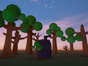 4 blender low poly 3D Model