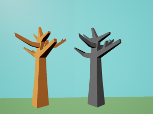 4 blender low poly 3D-Modell