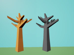 4 blender low poly 3D Model