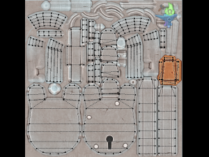 medieval padlock 3D 模型