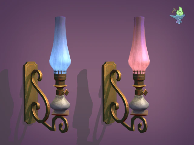 victorian sconce 3D Model .c4d .max .obj .3ds .fbx .stl .blend 