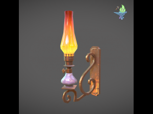 victorian sconce Modello 3D