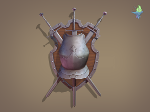 ornamental shield 3D Модель