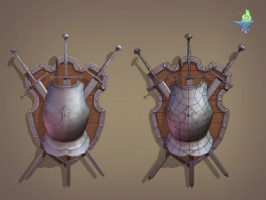 ornamental shield 3D Model
