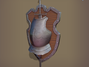 ornamental shield Modelo 3D