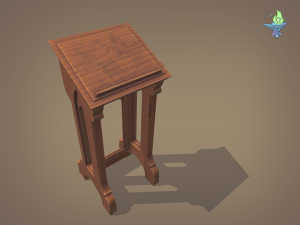 gothic lectern Modelo 3D