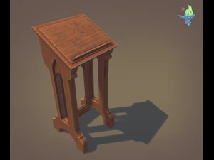 gothic lectern 3D Model