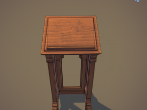 gothic lectern 3D मॉडल